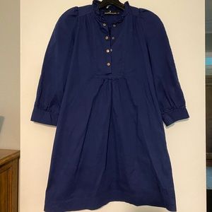 Tuckernuck Pomander Place Navy Claiborne Dress XS